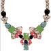 J. Crew Jewelry | J.Crew Neon Collage Crystal Statement Necklace | Color: Gold/Red | Size: Os