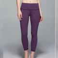 Lululemon Athletica Pants & Jumpsuits | Lululemon High Times Pants 7/8 Purple High Rise | Color: Purple | Size: 6