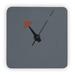 LeisureMod Manchester Modern Design Square Silent Non-Ticking Wall Clock - LeisureMod MCLS9DGR