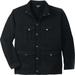 Men's Big & Tall Sweater Fleece Multi-Pocket Jacket by KingSize in Black (Size L)