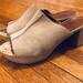 Free People Shoes | Free People Grey Suede Snakeskin Mules, Size 38 | Color: Black/Gray | Size: 7.5/8