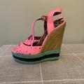 Jessica Simpson Shoes | Jessica Simpson Espadrille Shoes | Color: Blue/Pink | Size: 8