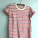 Madewell Dresses | Madewell T-Shirt Dress | Color: Red/White | Size: Xs