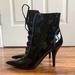 Nine West Shoes | Nine West | Patent Leather Heeled Boots | Color: Black | Size: 6