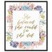 Gemma Violet Floral & Botanical She Believed Flowers Florals - Painting Print on Canvas in White | 36 H x 30 W x 1.5 D in | Wayfair