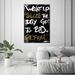 Mercer41 Typography & Quotes Seize The Day Gold Vertical Inspirational Quotes & Sayings - Painting Print on Canvas in White/Brown | Wayfair