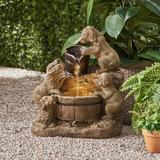 Red Barrel Studio® Nondas Resin Puppy Fountain w/ Light | 22.75 H x 20 W x 13.75 D in | Wayfair 1D8EC27486004C24A678544752C16458