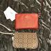 Coach Bags | Nwt Brand New Never Used Coach Wristlet And A Like New Wristlet Both Bags | Color: Red/Tan | Size: Os