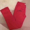 Free People Jeans | Free People Red Skinny Jeans | Color: Red | Size: 27