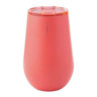 Rabbit Insulated Wine Tumbler in Coral (Set of 2) Glassware