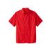 Men's Big & Tall Short-Sleeve Pocket Sport Shirt by KingSize in True Red (Size 2XL)