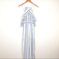 American Eagle Outfitters Other | American Eagle Outfitters Halter Stripes Jumpsuit | Color: Blue/White | Size: 0 - Xs