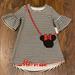 Disney Dresses | Disney Minnie Bell Sleeve Dress | Color: Black/White | Size: 5g