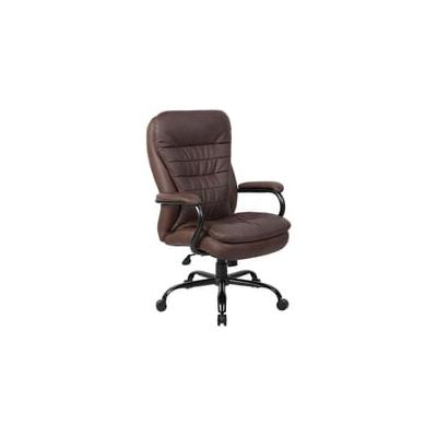 400 Lbs. Capacity Brown Bonded Leather Big & Tall Executive Chair