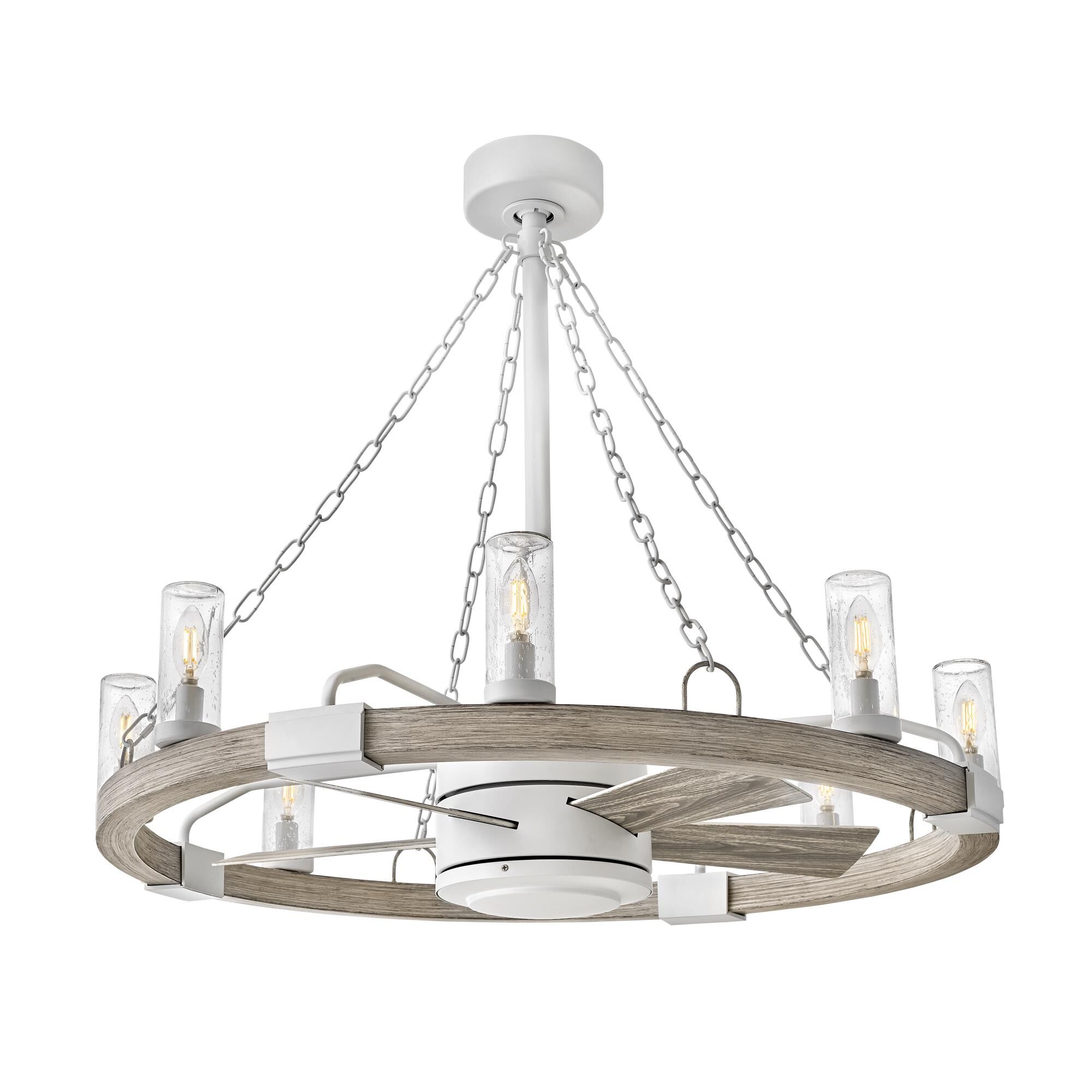 Hinkley Lighting Sawyer 36 Inch Ceiling Fan with Light Kit - 902928FMW-LWD