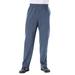 Men's Big & Tall Fleece Open-Bottom Sweatpants by KingSize in Heather Slate Blue (Size 7XL)