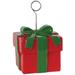 The Holiday Aisle® Christmas Gift Box Photo/Balloon Holder in Green/Red | Wayfair THLA8172 40758898