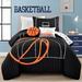 Trinx Basketball Game Reversible Quilt Set | Twin Quilt + 1 Standard Sham + 1 Throw Pillow | Wayfair EE32142A71A24A27BE086F1FD54C78E7