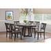 Red Barrel Studio® Extendable Rubberwood Solid Wood Dining Set Wood in Gray/Black | 30 H in | Wayfair 9DA1A3D0AB5D46B0B8D3EAE756138454