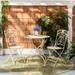 Ophelia & Co. Aisling 3 Piece Bistro Set Metal in White | Outdoor Furniture | Wayfair 97BC12839DE1422486C668CECCD108F7