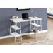 "Computer Desk / Home Office / Laptop / Storage Shelves / 48""L / Work / Metal / Laminate / White / Contemporary / Modern - Monarch Specialties I 7521"