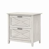 Bush Furniture Key West 2 Drawer Lateral File Cabinet in Linen White Oak - Bush Furniture KWF130LW-03