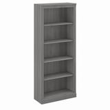 Bush Furniture Saratoga Tall 5 Shelf Bookcase in Modern Gray - Bush Furniture W1655C-03