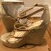 Jessica Simpson Shoes | Jessica Simpson Espadrille Wedges | Color: Gold | Size: 9