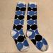 Kate Spade Accessories | Kate Spade Polka Dot Socks, Knee High | Color: Blue/White | Size: Os