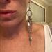 Urban Outfitters Jewelry | Dangling Multi Colored Stone And Silver Earring | Color: Red/Silver | Size: Os