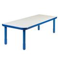 "BaseLine 72"" x 30"" Rectangular Table - Royal Blue with 22"" Legs - Children's Factory AB747RPB22"