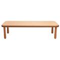 "BaseLine 72"" x 30"" Rectangular Table - Natural Wood with 18"" Legs - Children's Factory AB747RNW18"