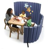 "Quiet Divider with Sound Sponge 30"" x 6' Wall - Slate Blue - Children's Factory AB8400BL"