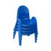 "Value Stack 9"" Child Chair - 4 Pack - Royal Blue - Children's Factory AB7709PB4"