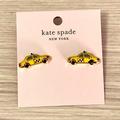 Kate Spade Jewelry | Nwt Kate Spade Ma Cherie Stud Earrings Taxi | Color: Black/Yellow | Size: Os