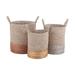 Rosecliff Heights 3 Piece Wicker/Rattan Basket Set Seagrass in Gray/Yellow | 22 H x 14 W x 14 D in | Wayfair 6E1BCA4C58E1458B9ACBD8666F36FCB4