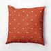 Harriet Bee Wally Dot Square Pillow Cover & Insert Polyester/Polyfill blend in Orange | 20 H x 20 W x 7 D in | Wayfair