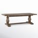 Birch Lane™ Kinston 94" Pine Solid Wood Trestle Dining Table Wood in Brown | 31 H x 95 W x 39 D in | Wayfair 9BC50F0D525E43D79EBFD42FFD5FEFCD