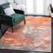 Gray/Orange 96 x 0.3 in Indoor Area Rug - 17 Stories Carelton Abstract Area Rug | 96 W x 0.3 D in | Wayfair E07E62A3C1AE4CF5B55A24AB9856663A