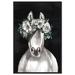 Harper Orchard Gorgeous Floral Horse - Graphic Art Print on Canvas in Black | 45 H x 30 W x 1.5 D in | Wayfair 57AC6AE8F48A4C5080A3DD27D3073BE6