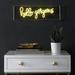 Trinx Hello Gorgerous 6" LED Neon Sign in Yellow | 6 H x 20 W x 1.96 D in | Wayfair 26C02B59462B45C9B7231E8BBAACFAC4