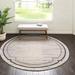 Gray 84 x 0.5 in Area Rug - Gracie Oaks Vallelunga Striped Beige Area Rug, Polypropylene | 84 W x 0.5 D in | Wayfair