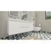 Wade Logan® Aylanna 59" Wall-Mounted Double Bathroom Vanity Set Wood/Plastic in White | 22.5 H x 59 W x 19.5 D in | Wayfair