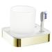 Orren Ellis Aleix Toothbrush Holder Metal in Yellow | 3.74 H x 4.33 W x 3.74 D in | Wayfair 22E9C6B64A274B48A92B2CB9A83D1861