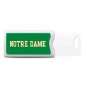 White Notre Dame Fighting Irish 32GB Team Push USB Flash Drive