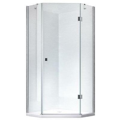 Glaszentrum Hagen - 90x90x195cm - Aya Duschkabine Dusche Duschabtrennung - 5eck - 8mm - ESG Glas