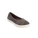 Wide Width Women's The Jazlyn Slip-On Sneaker by Comfortview in Slate Grey (Size 9 W)