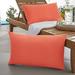 Winston Porter Alasca Knife Edge Indoor/Outdoor Throw Pillow Polyester/Polyfill/Acrylic in Orange | 16 H x 26 W x 13 D in | Wayfair WF937711SP