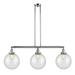 Longshore Tides Lehmann 3 - Light Kitchen Island Linear Pendant Glass, Crystal in Gray | 14 H x 42 W x 42 D in | Wayfair