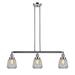 Longshore Tides Lemmons 3 - Light Kitchen Island Linear Pendant Glass, Crystal in Gray | 10 H x 38.75 W x 38.75 D in | Wayfair